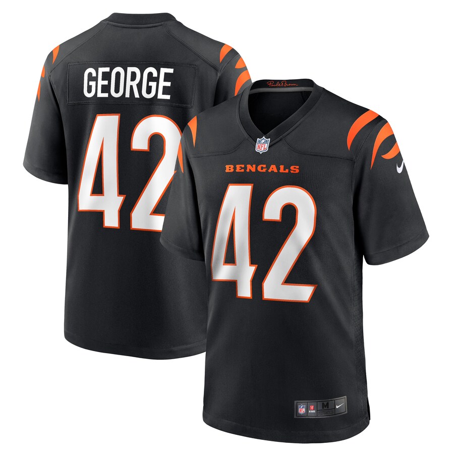 Men's Cincinnati Bengals Allan George Nike Black Game Player Jersey - ujerseystore