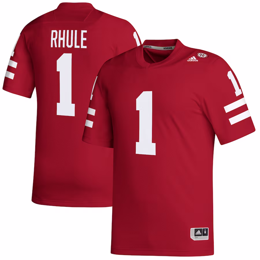 Matt Rhule Nebraska Huskers adidas Replica Football Jersey - Scarlet - ujerseystore
