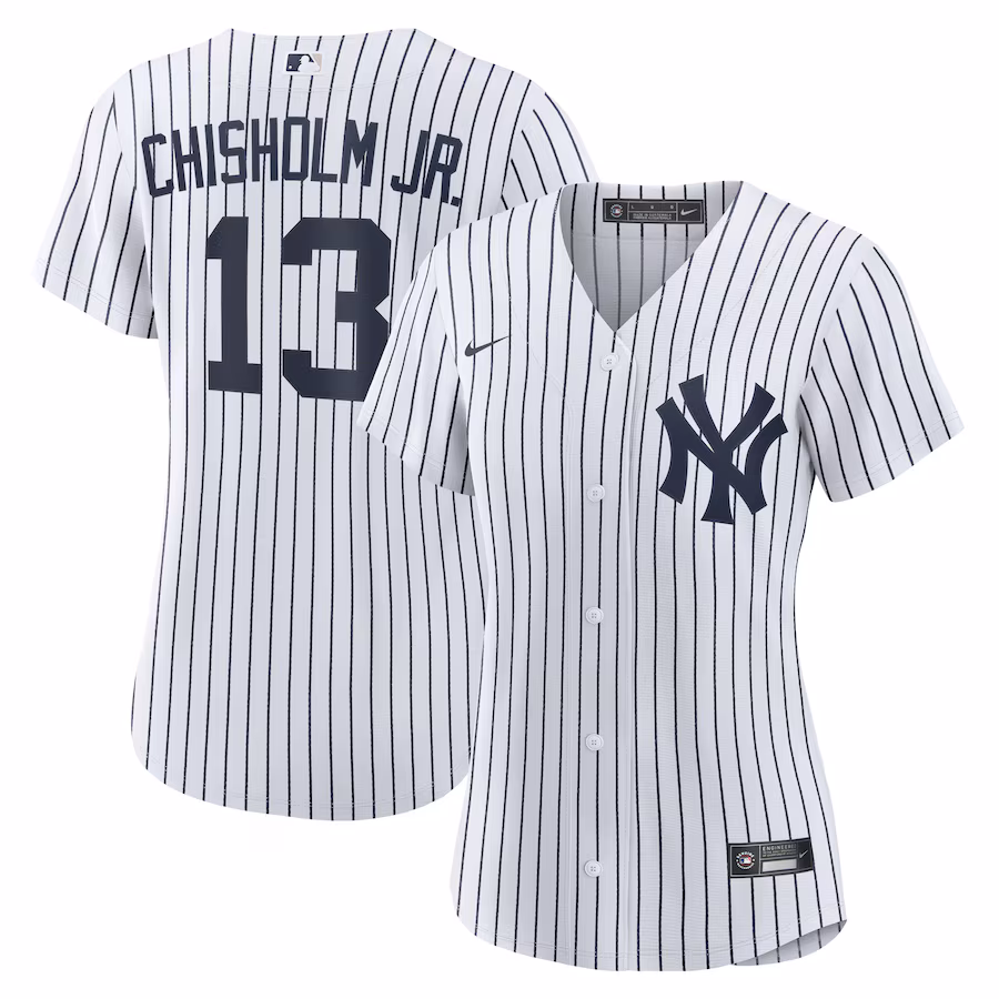 Women's New York Yankees Jazz Chisholm Jr. Nike White Home Replica Jersey - ujerseystore