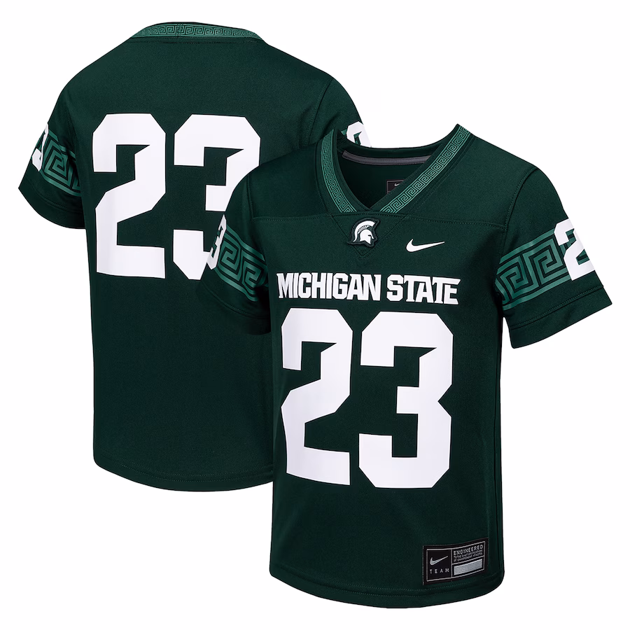 Youth Nike #23 Green Michigan State Spartans Untouchable Replica Game Jersey - ujerseystore