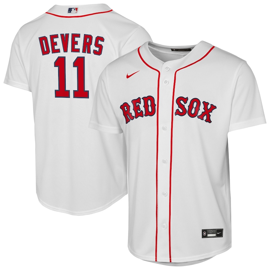 Youth Boston Red Sox Rafael Devers Nike White Home Replica Player Jersey - ujerseystore