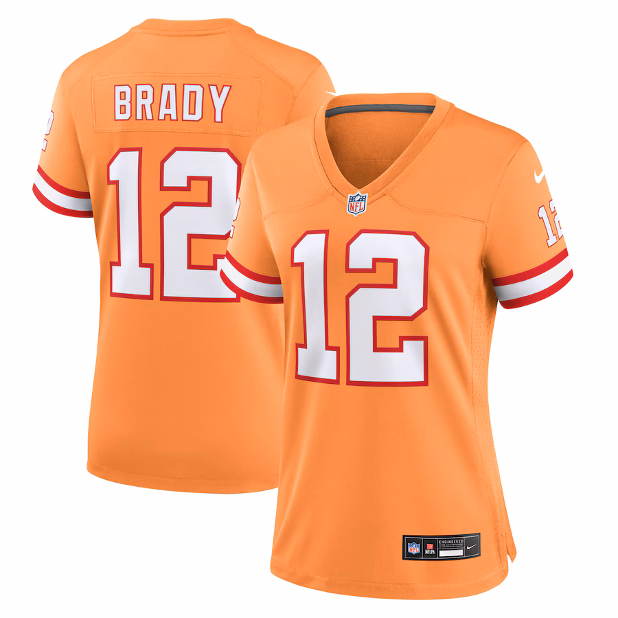 Women's Tampa Bay Buccaneers Tom Brady Nike Orange Player Jersey - ujerseystore