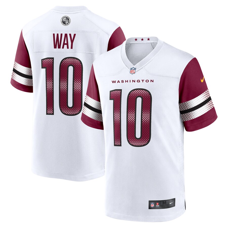 Men's Washington Commanders Tress Way Nike White Game Jersey - ujerseystore