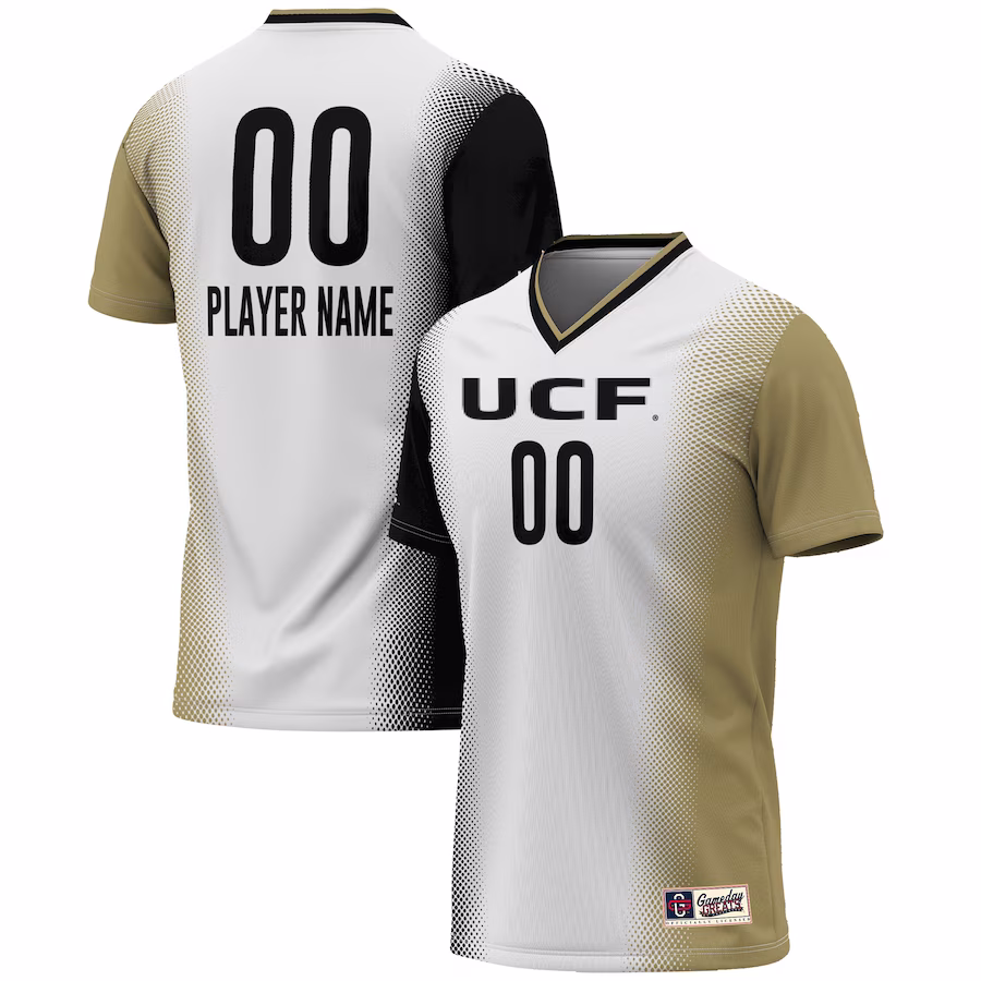 UCF Knights GameDay Greats Youth NIL Pick-A-Player Lightweight Women's Soccer Jersey - White - ujerseystore