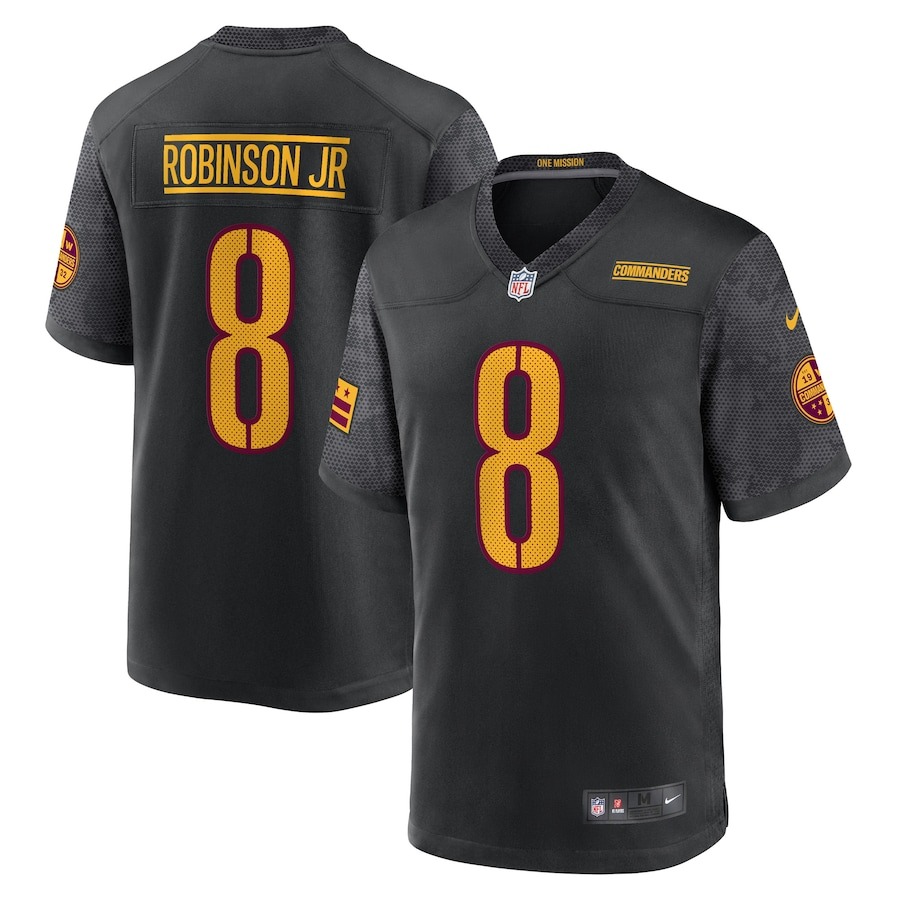 Men's Washington Commanders Brian Robinson Jr. Nike Black Alternate Game Jersey - ujerseystore