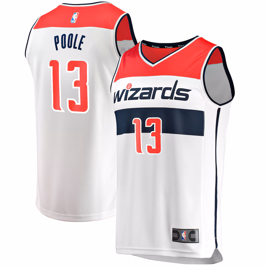 Men's Washington Wizards Jordan Poole Fanatics White Fast Break Player Jersey - Association - ujerseystore