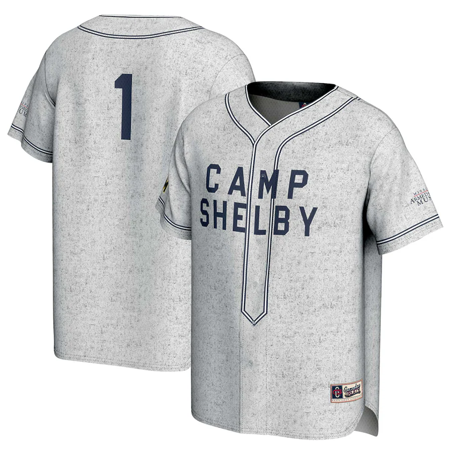 Unisex GameDay Greats Gray Southern Miss Golden Eagles Camp Shelby Lightweight Baseball Fashion Jersey - ujerseystore