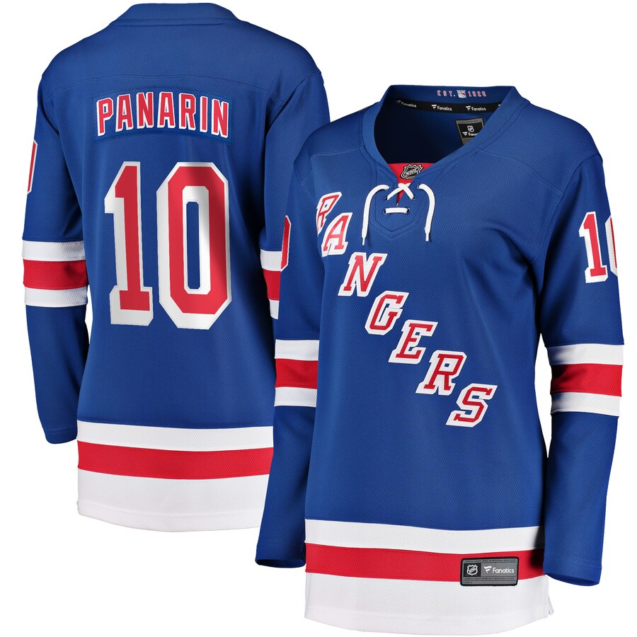 Women's New York Rangers Artemi Panarin Fanatics Branded Blue Home Premier Breakaway Player Jersey - ujerseystore