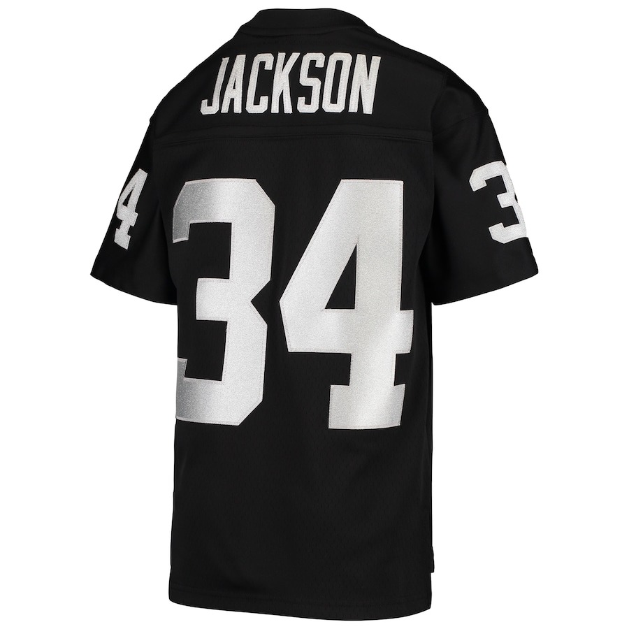 Youth Las Vegas Raiders Bo Jackson Mitchell & Ness Black 1988 Legacy Retired Player Jersey - ujerseystore