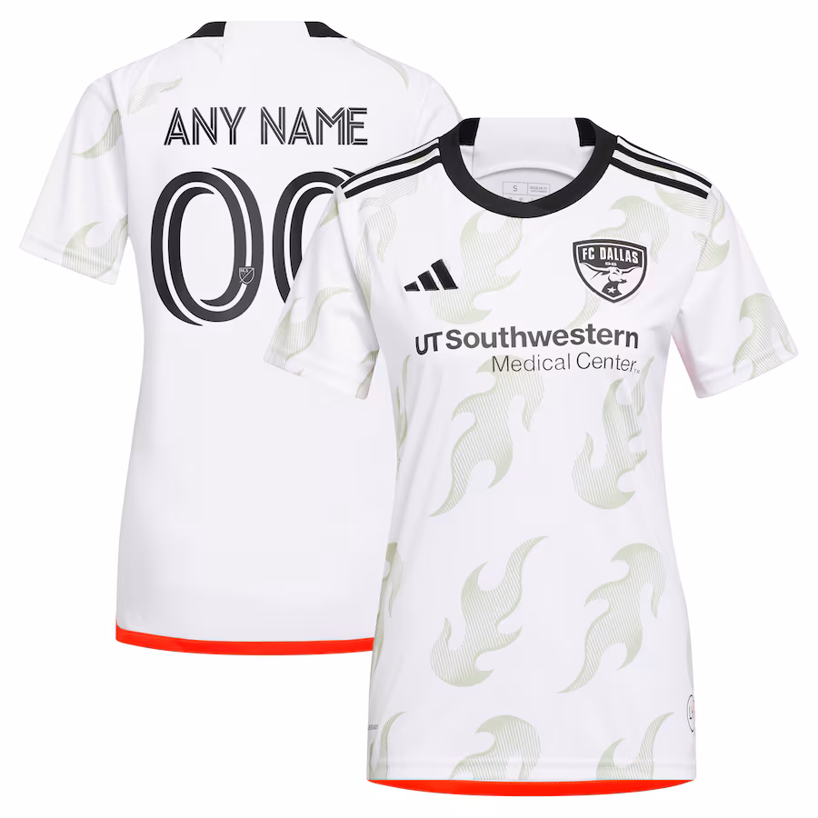 Women's FC Dallas adidas White 2023 Burn Baby Burn Replica Custom Jersey - ujerseystore