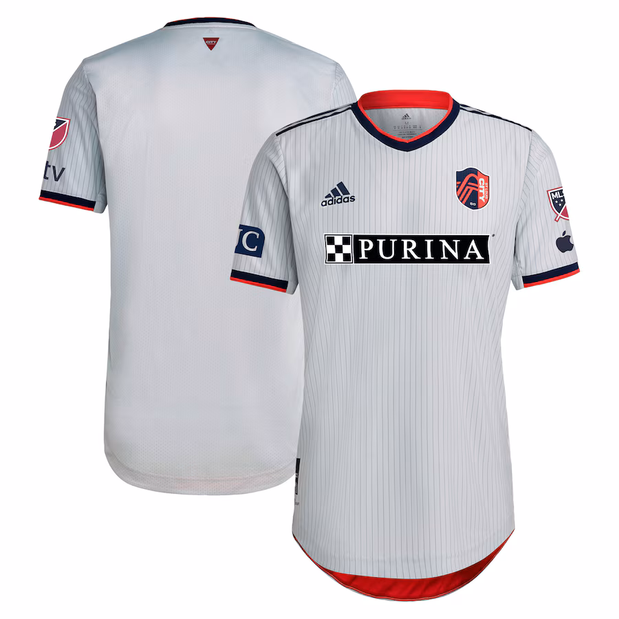 Men's St. Louis City SC adidas Gray 2023 The Spirit Kit Authentic Jersey - ujerseystore