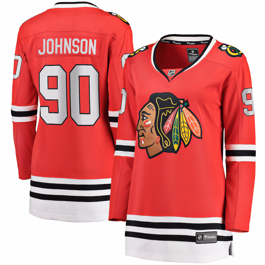 Women's Chicago Blackhawks Tyler Johnson Fanatics Red Breakaway Player Jersey - ujerseystore