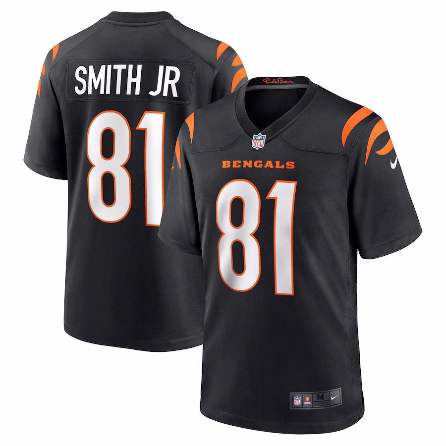 Men's Cincinnati Bengals Irv Smith Jr. Nike Black Game Jersey - ujerseystore