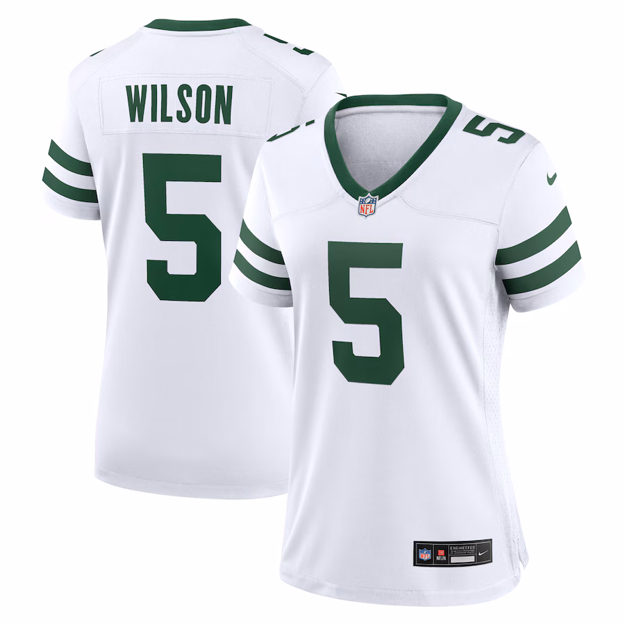 Women's New York Jets Garrett Wilson Nike  White Alternate Game Jersey - ujerseystore