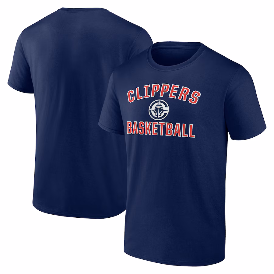 Men's LA Clippers  Navy  Victory Arch T-Shirt - ujerseystore
