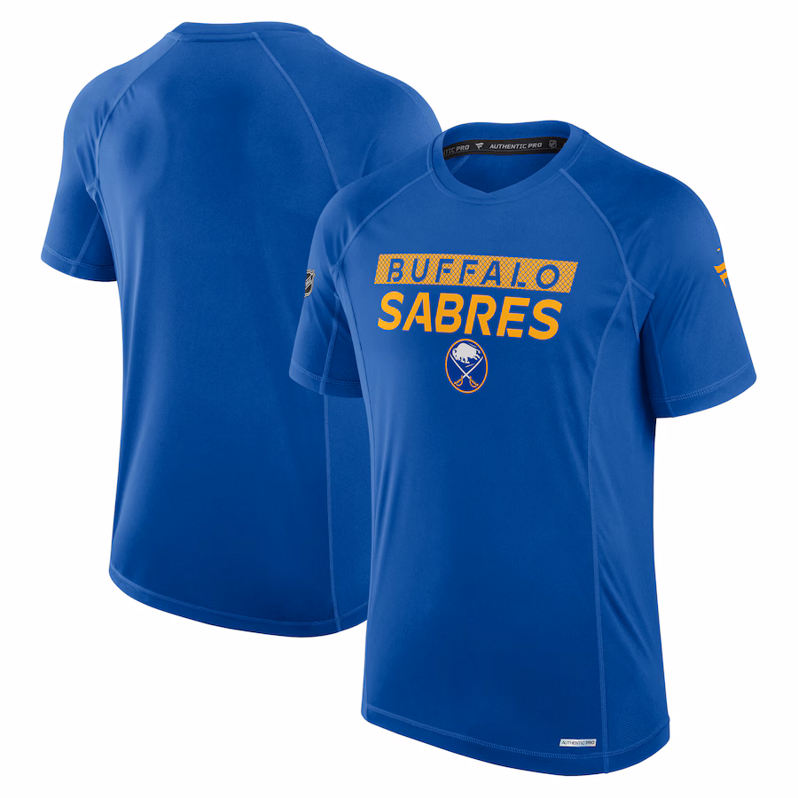 Men's Buffalo Sabres Fanatics Royal Authentic Pro Rink Tech T-Shirt - ujerseystore