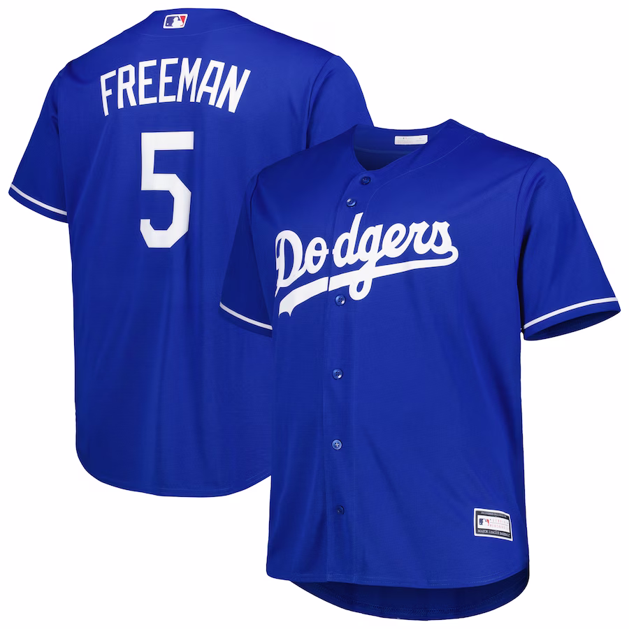 Men's Los Angeles Dodgers Freddie Freeman Royal Big & Tall Replica Player Jersey - ujerseystore