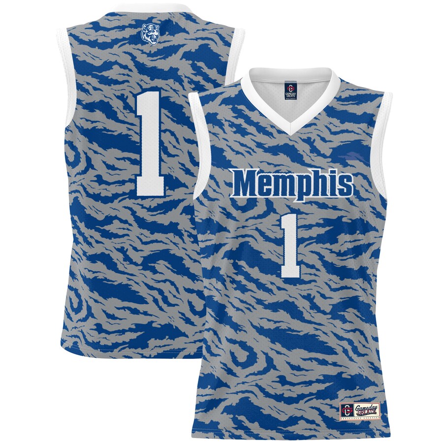 #1 Memphis Tigers GameDay Greats Youth Lightweight Basketball Jersey - Royal - ujerseystore