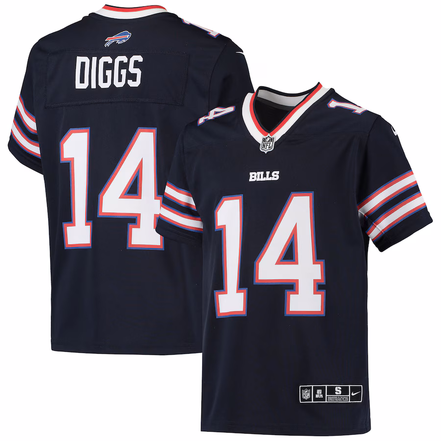 Youth Buffalo Bills Stefon Diggs Nike Navy Inverted Team Game Jersey - ujerseystore