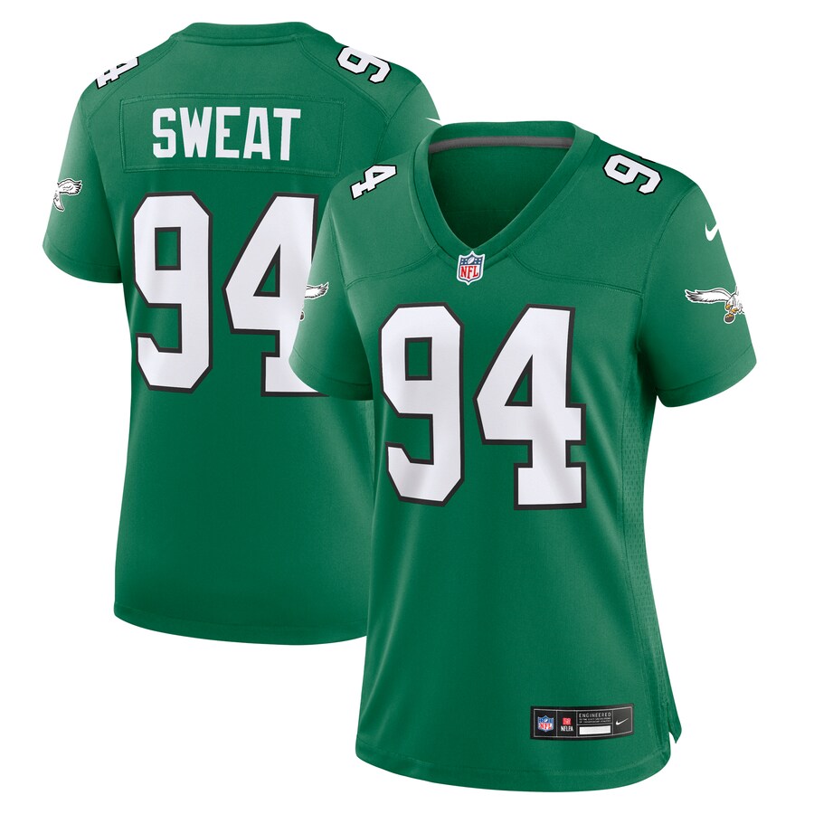 Women's Philadelphia Eagles Josh Sweat Nike Kelly Green Alternate Game Jersey - ujerseystore