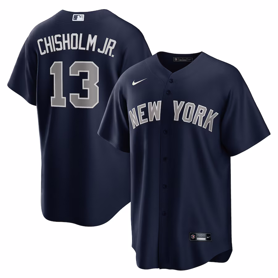 Men's New York Yankees Jazz Chisholm Jr. Nike Navy Alternate, 1st Replica Player Jersey - ujerseystore