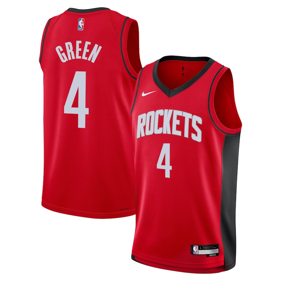 Youth Houston Rockets Jalen Green Nike Red Swingman Jersey - Icon Edition - ujerseystore