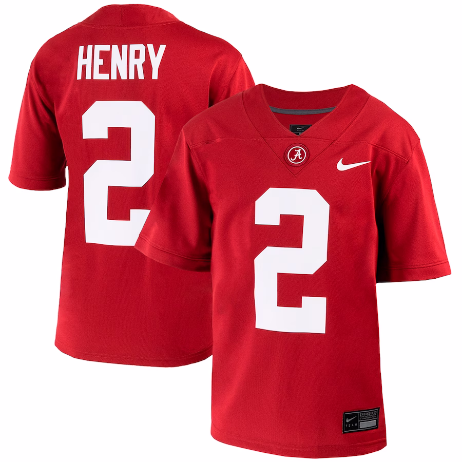 Derrick Henry Alabama Crimson Tide Nike Youth Untouchable Replica Jersey - Crimson - ujerseystore