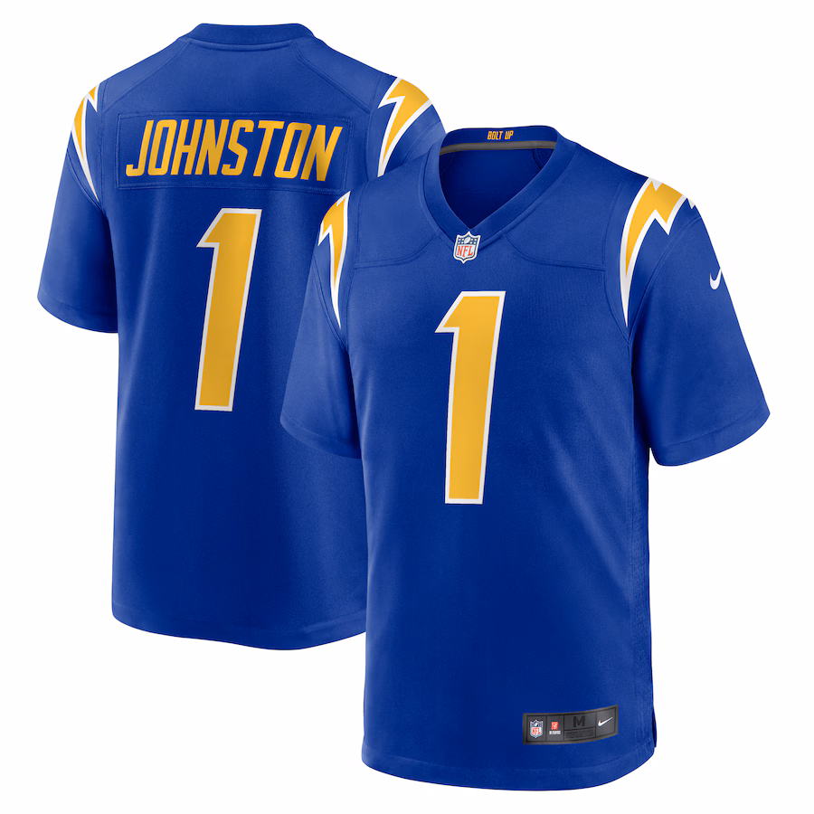 Men's Los Angeles Chargers Quentin Johnston Nike Royal Alternate Game Jersey - ujerseystore