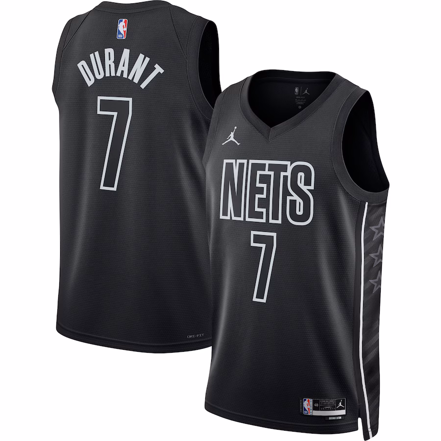 Unisex Brooklyn Nets Kevin Durant Jordan Brand Black Swingman Jersey - Statement Edition - ujerseystore