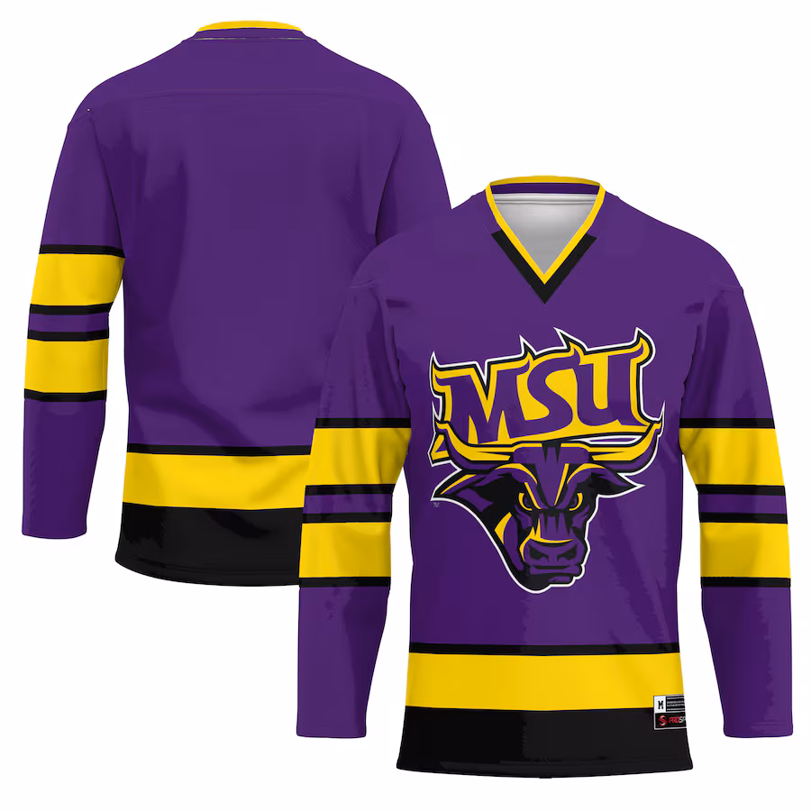 Men's GameDay Greats Purple Minnesota State Mavericks Hockey Jersey - ujerseystore