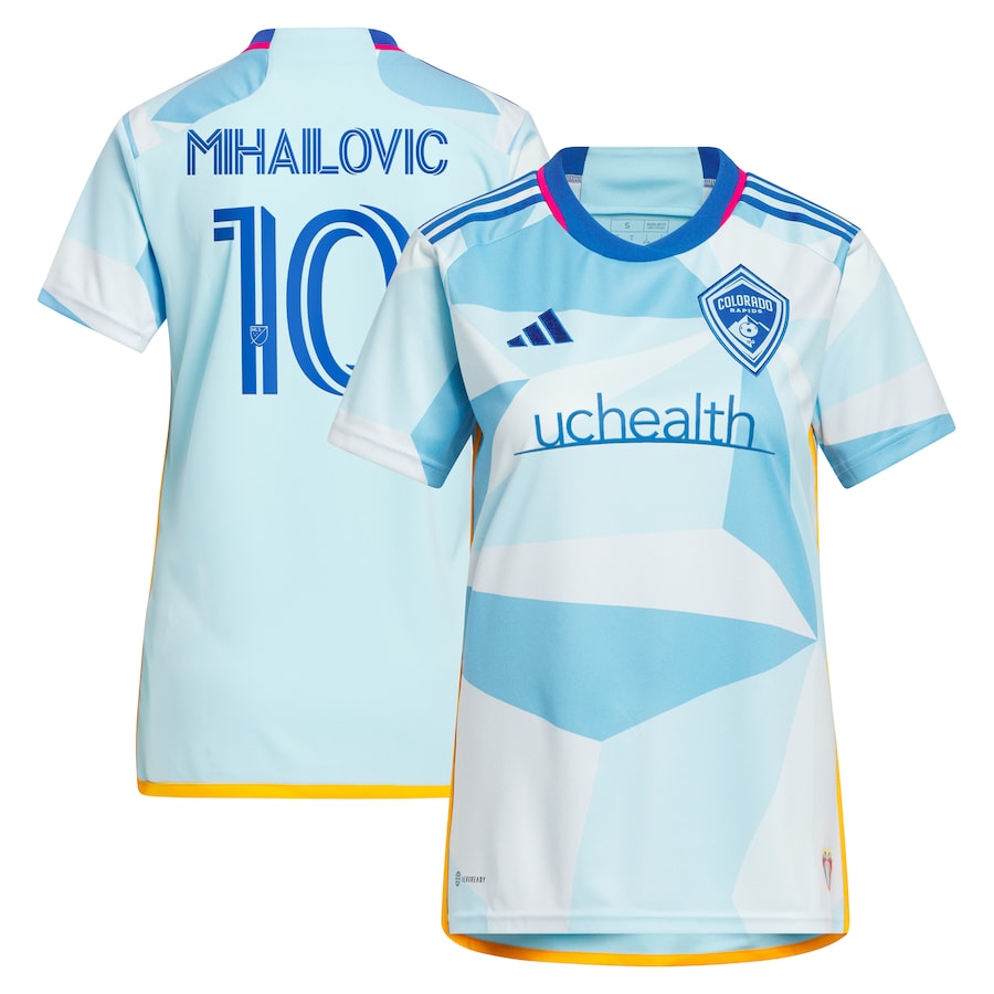 Women's Colorado Rapids Djordje Mihailovic adidas Light Blue 2024 New Day Kit Replica Player Jersey - ujerseystore