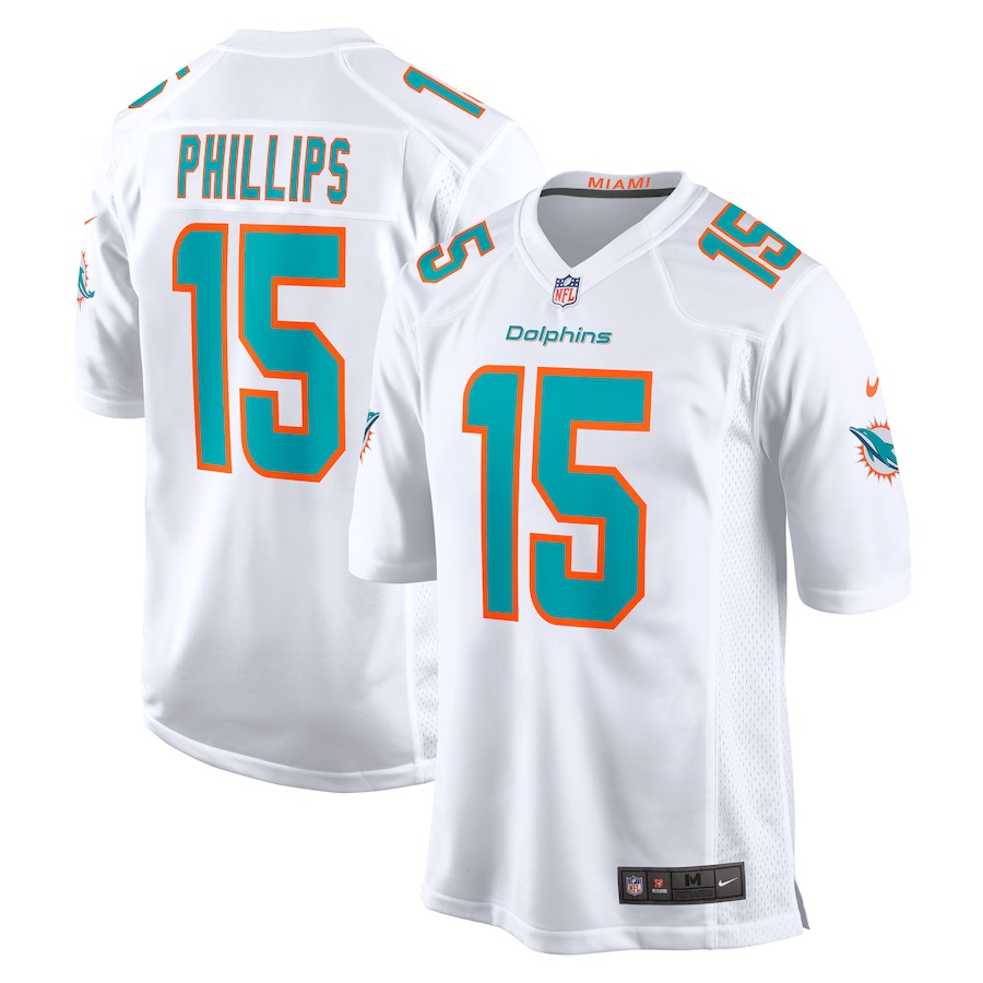 Men's Miami Dolphins Jaelan Phillips Nike  White  Game Jersey - ujerseystore
