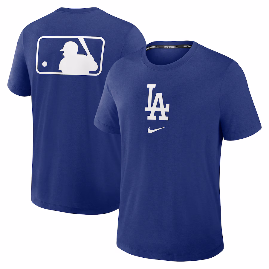 Men's Los Angeles Dodgers Nike Royal Authentic Collection Early Work Tri-Blend Performance T-Shirt - ujerseystore