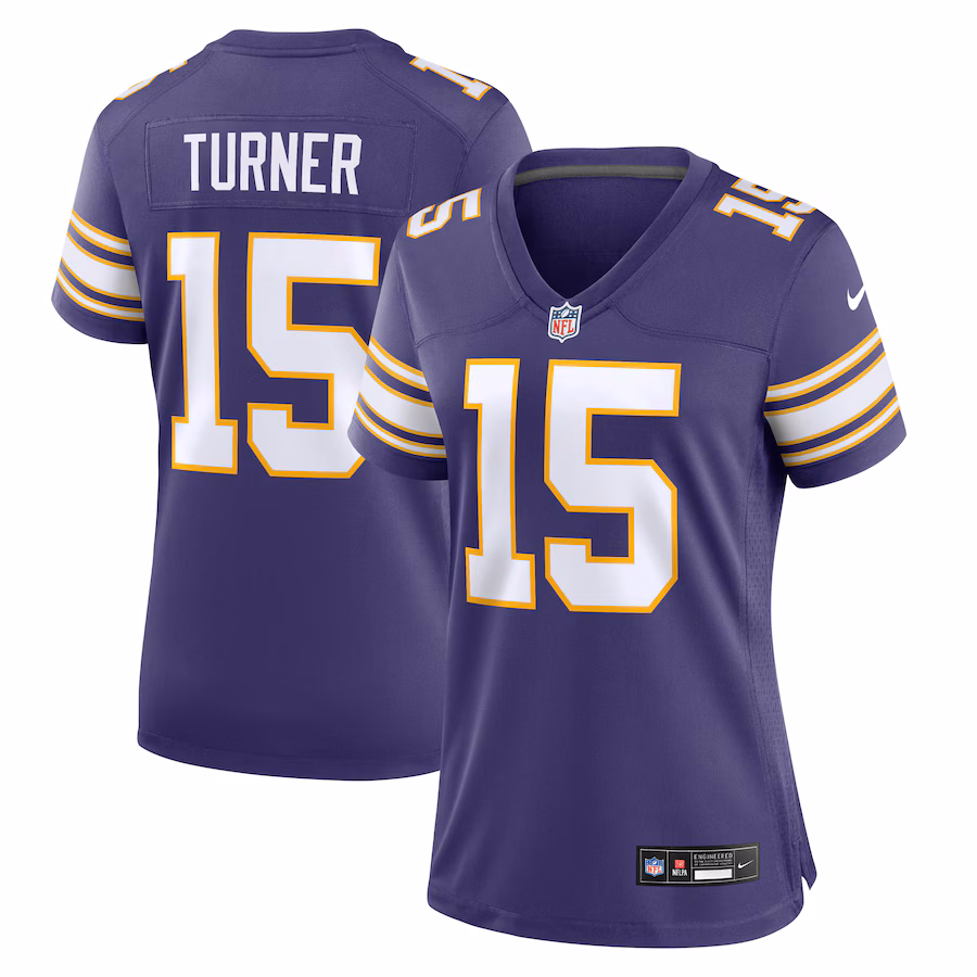 Women's Minnesota Vikings Dallas Turner Nike  Purple Alternate Game Jersey - ujerseystore