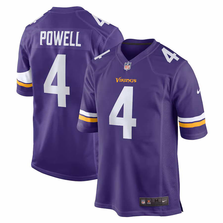 Men's Minnesota Vikings Brandon Powell Nike  Purple  Game Jersey - ujerseystore