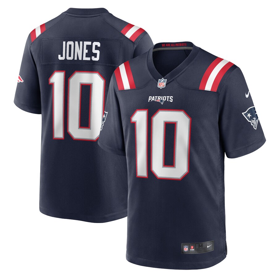 Men's New England Patriots Mac Jones Nike Navy Game Jersey - ujerseystore