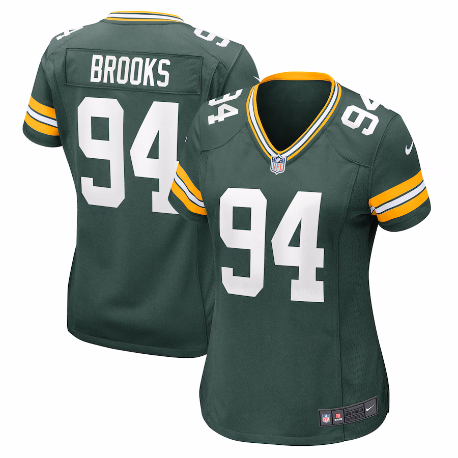 Women's Green Bay Packers Karl Brooks Nike Green Game Jersey - ujerseystore