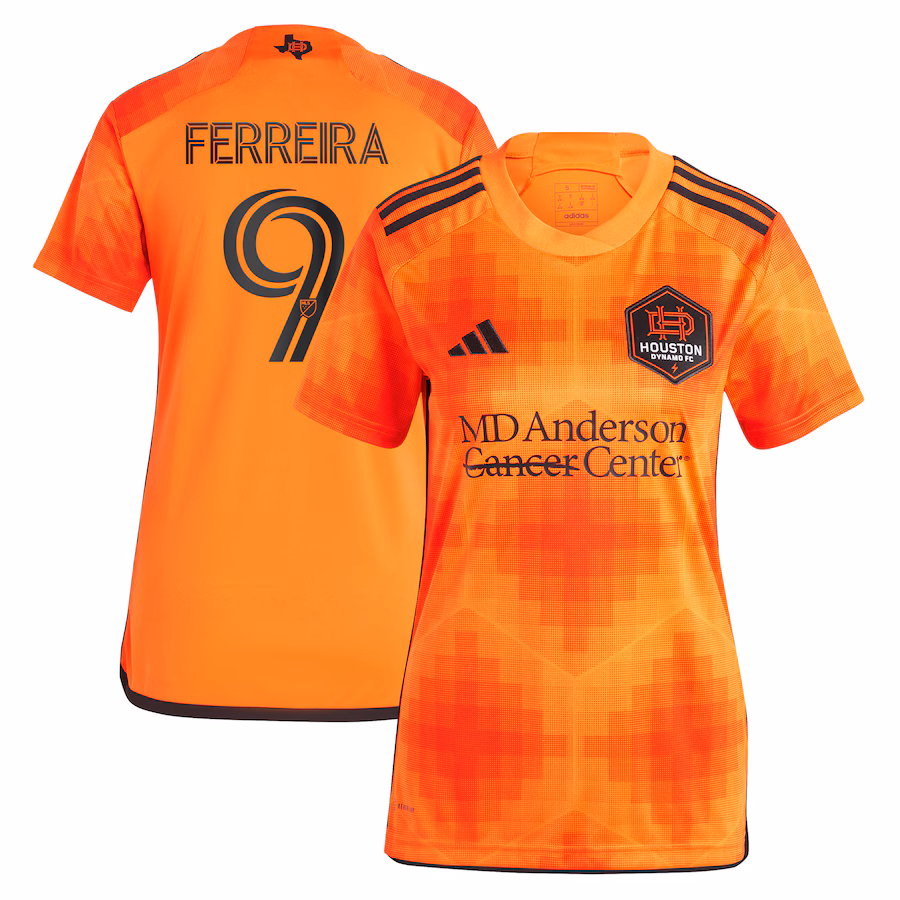 Women's Houston Dynamo FC Sebastián Ferreira adidas Orange 2023 El Sol Replica Jersey - ujerseystore