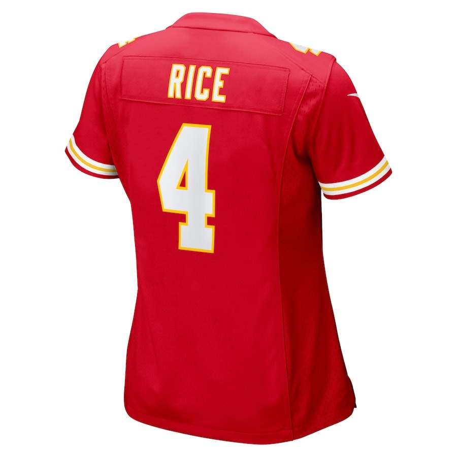 Women's Kansas City Chiefs Rashee Rice Nike  Red  Game Jersey - ujerseystore
