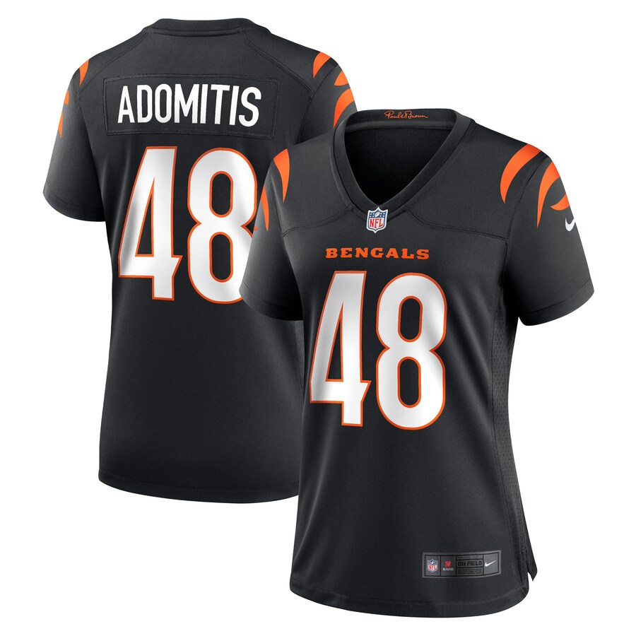 Women's Cincinnati Bengals Cal Adomitis Nike Black Game Player Jersey - ujerseystore