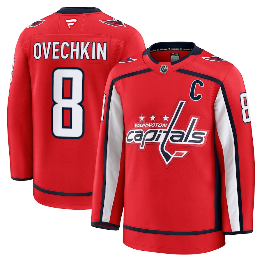 Men's Washington Capitals Alexander Ovechkin Fanatics Red Home Premium Jersey - ujerseystore