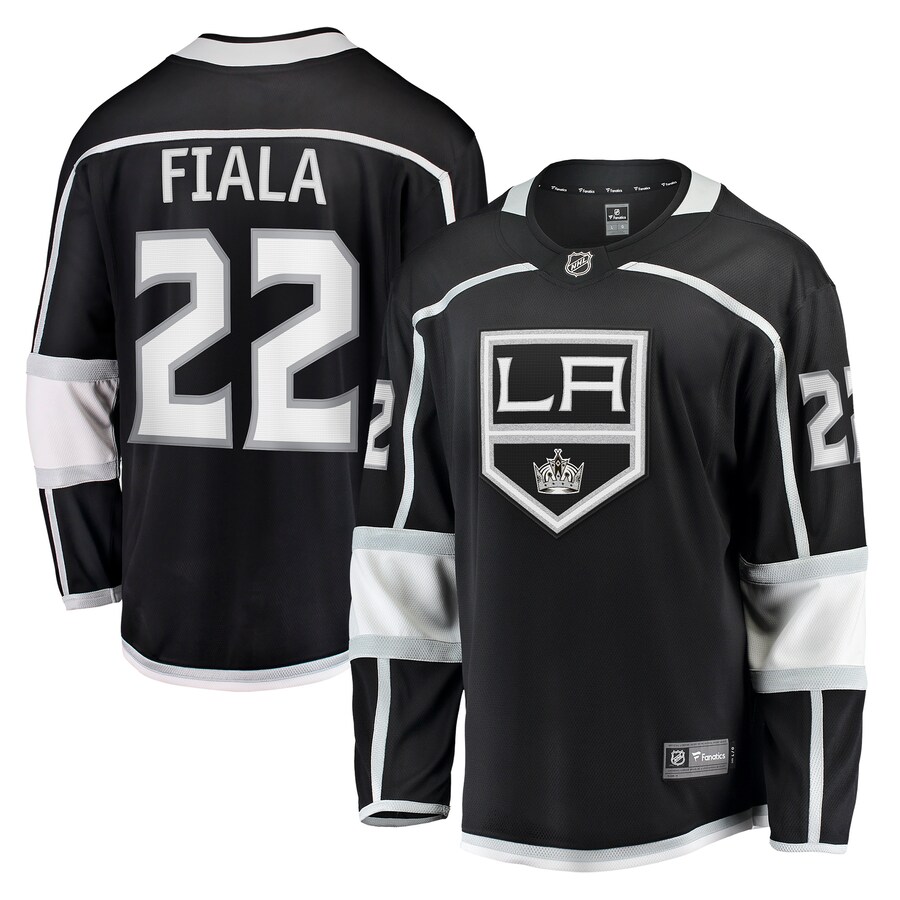 Men's Los Angeles Kings Kevin Fiala Fanatics Branded Black Home Breakaway Player Jersey - ujerseystore