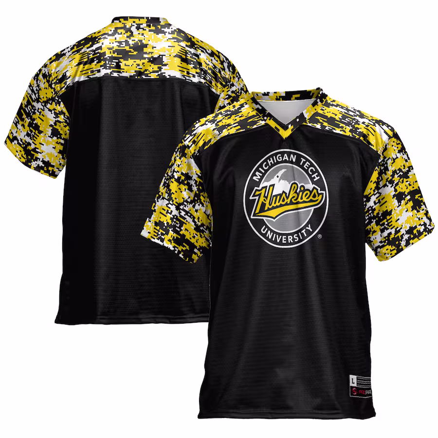 Michigan Tech Huskies GameDay Greats Football Jersey - Black - ujerseystore