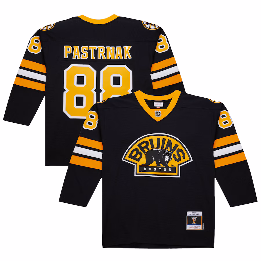 Men's Boston Bruins David Pastrnak Black 2014-15 Power Play Jersey - ujerseystore