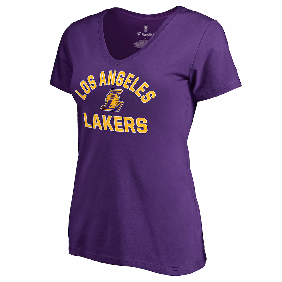 Women's Los Angeles Lakers Purple Overtime T-Shirt - ujerseystore