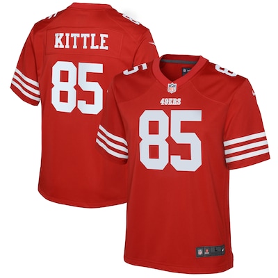 Youth San Francisco 49ers George Kittle Nike Scarlet Game Jersey - ujerseystore