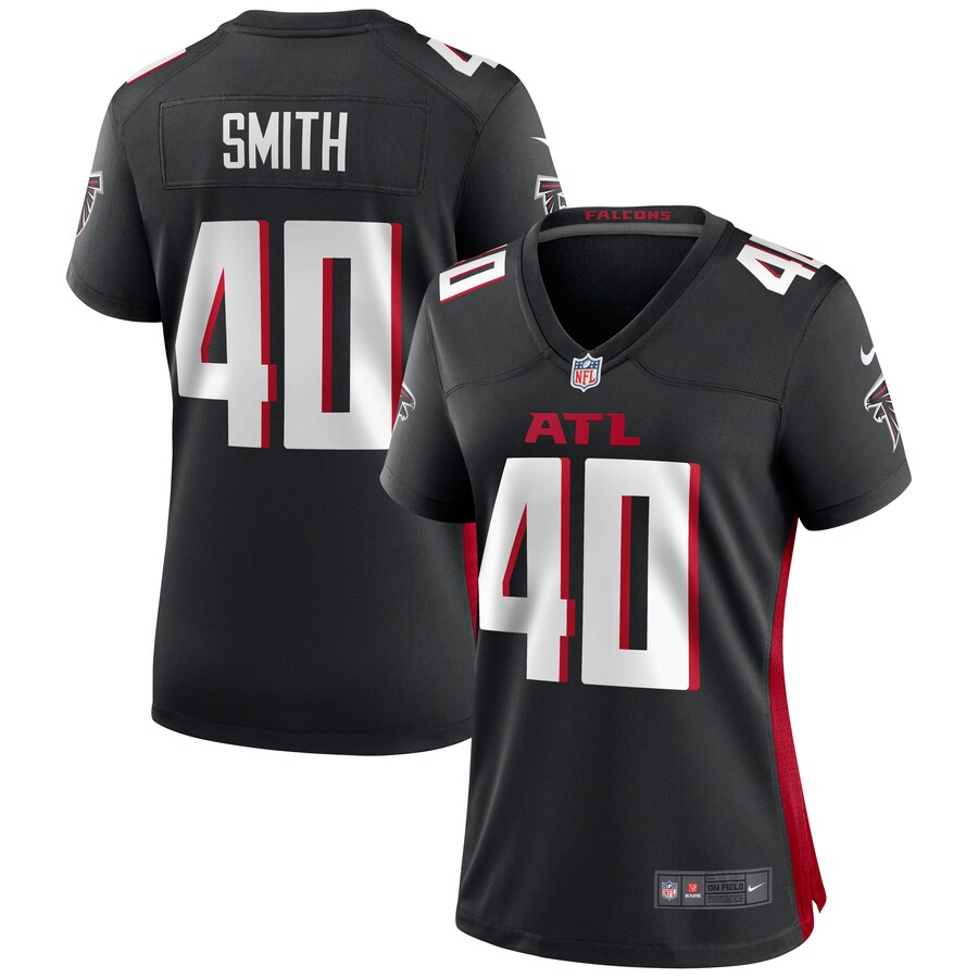 Women's Atlanta Falcons Keith Smith Nike Black Game Jersey - ujerseystore