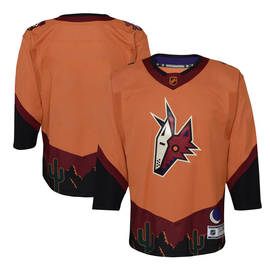 Youth Arizona Coyotes Burnt Orange Special Edition 2.0 Premier Blank Jersey - ujerseystore