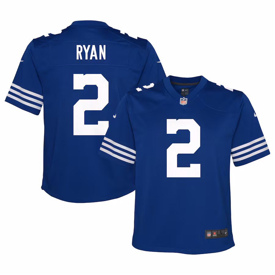 Youth Indianapolis Colts Matt Ryan Nike Royal Alternate Game Jersey - ujerseystore