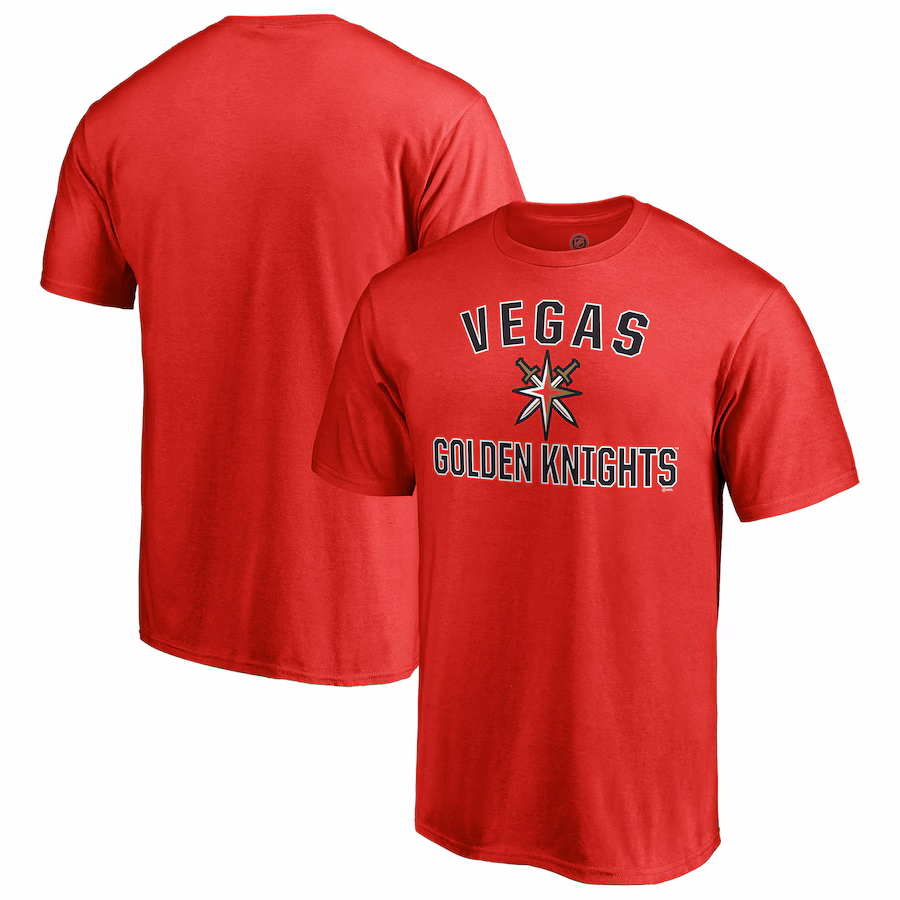 Men's Vegas Golden Knights Red Special Edition Victory Arch T-Shirt - ujerseystore